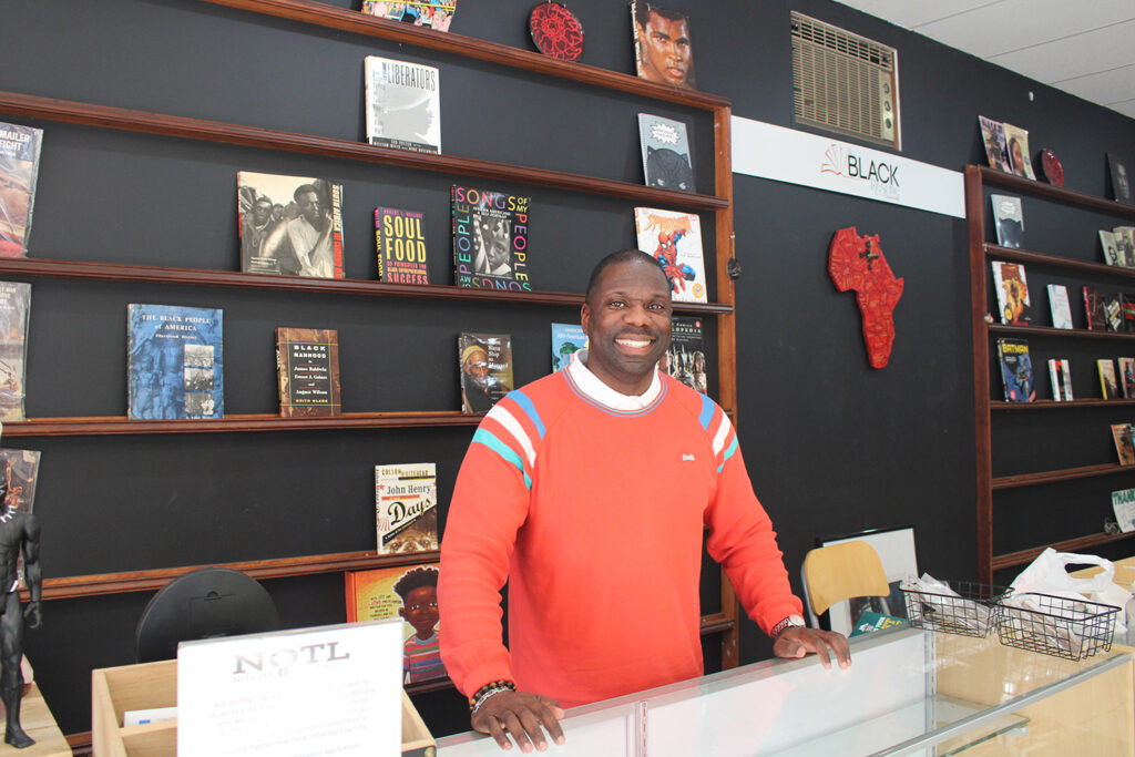 black-reserve-bookstore-7 copy Shaykh Anwar Muhammad opened The Black Reserve Bookstore in 2017. (Emily Neil/WHYY News)