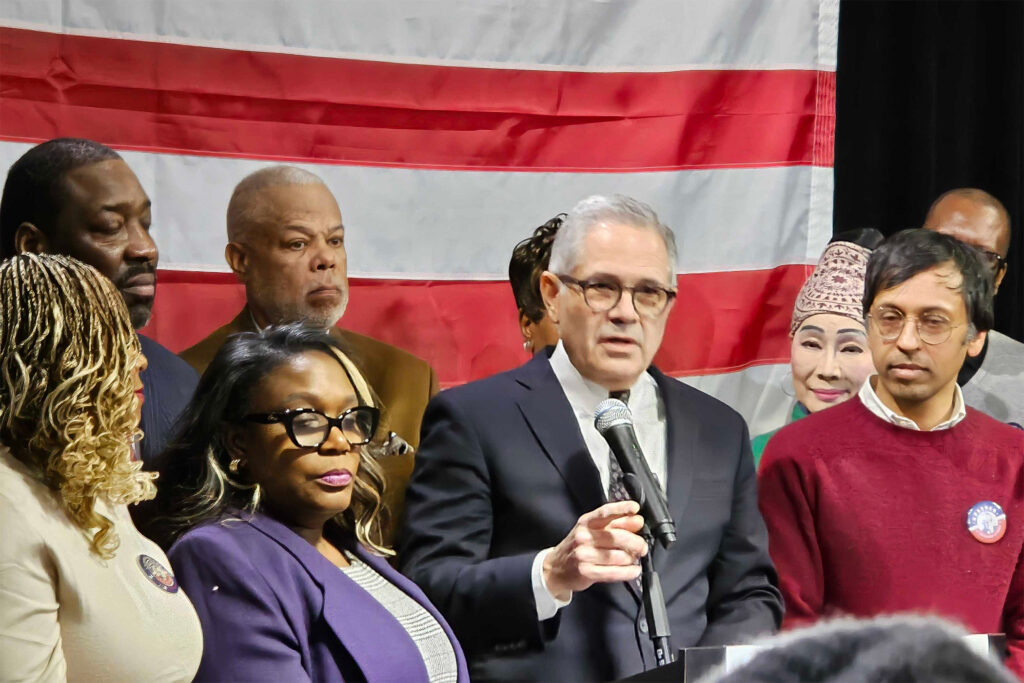 krasner-t-macdonald-2025-02-18 Philadelphia District Attorney Larry Krasner