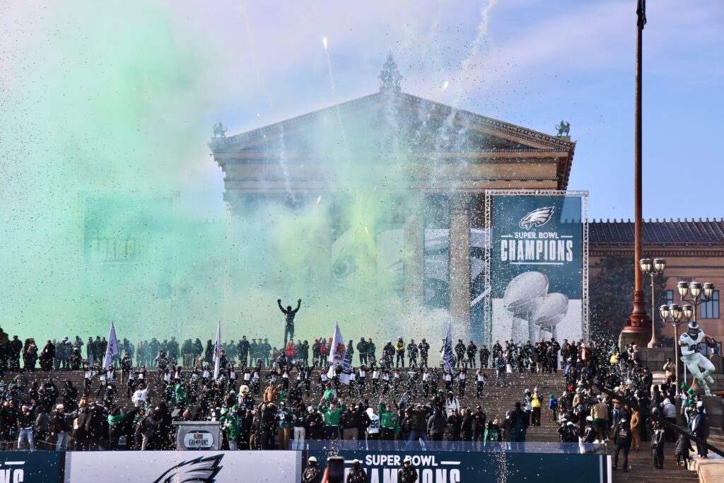 The Philadelphia Eagles Super Bowl victory celebration