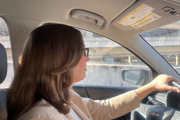 McBride driving
