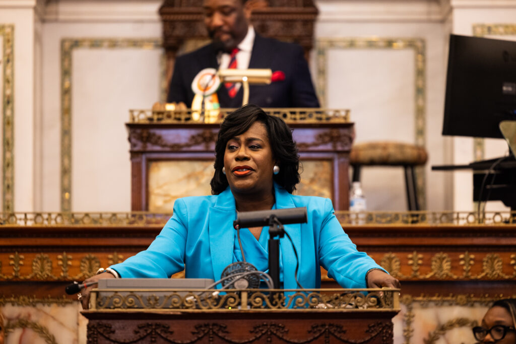 03 13 2025 k paynter mayor parker budget address_-5 Mayor Cherelle Parker speaks