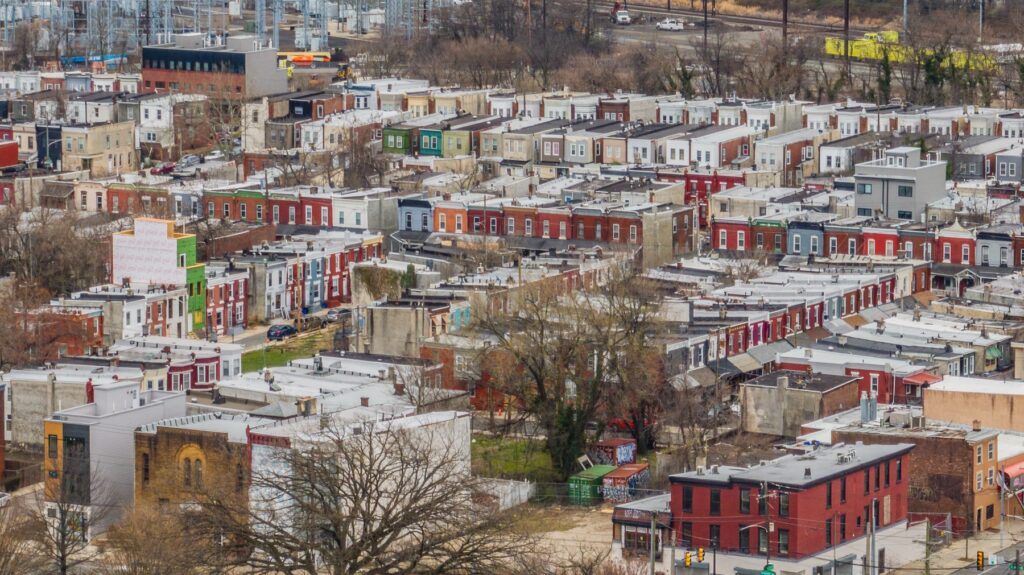 03-26-2025-philadelphia-aerial-housing-4 an aerial view of housing near Fairmount Park