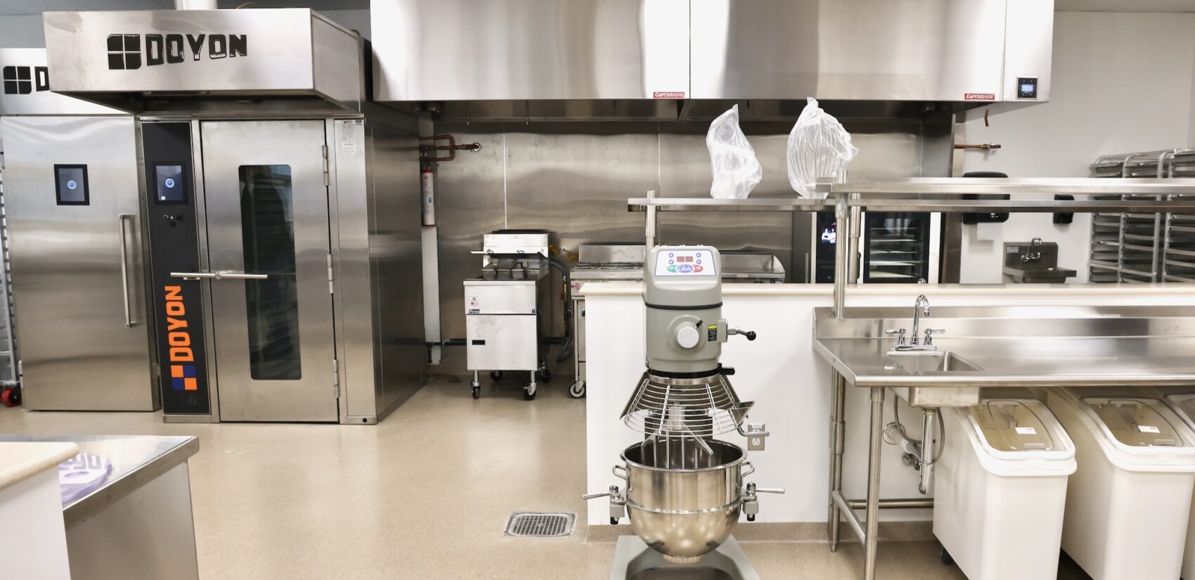 a large kitchen