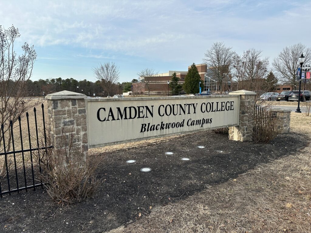 2025-03-12-camden-county college-blackwood-campus a sign for The Blackwood Campus of Camden County College