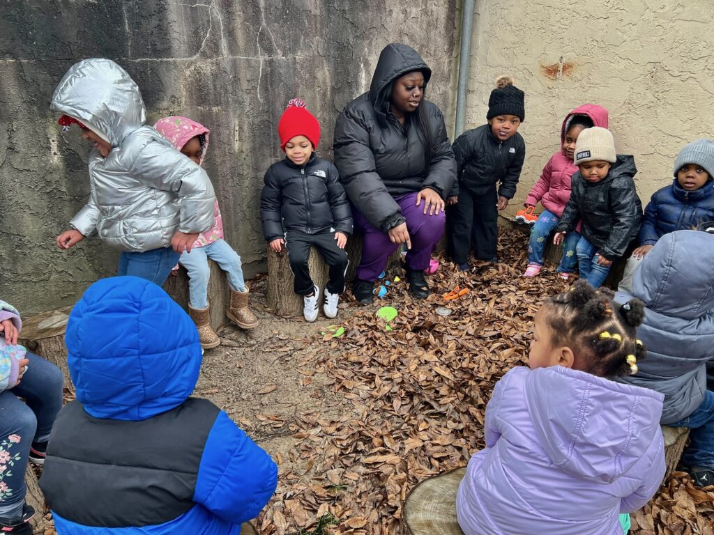 Children play in the Secret Garden