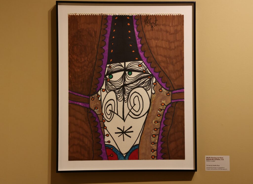 A drawing by Kurt Vonnegut