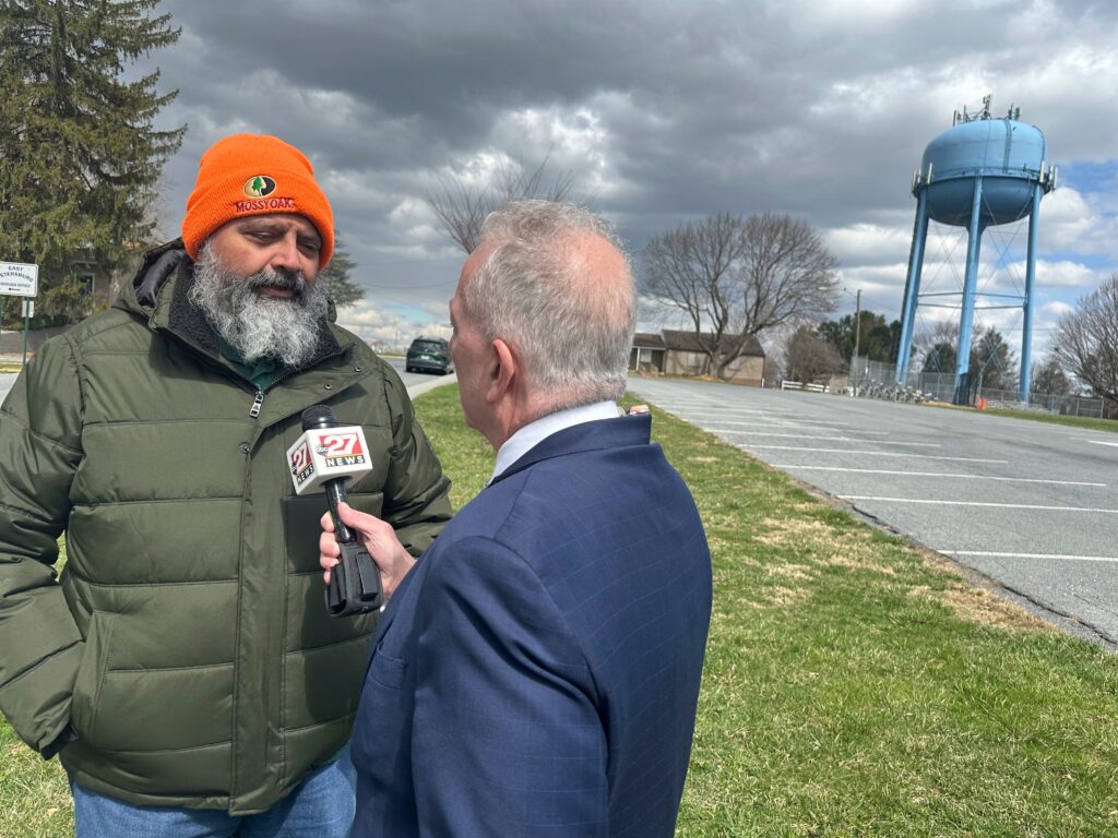 James-Andrew-Malone-2025-03-26 James Andrew Malone speaks to a reporter