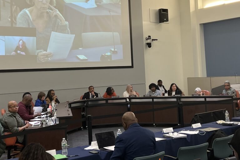board members at a meeting