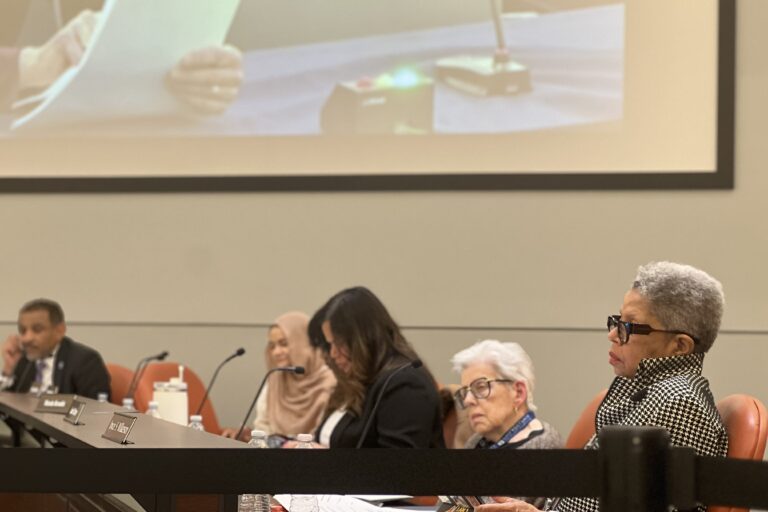 board members at a meeting
