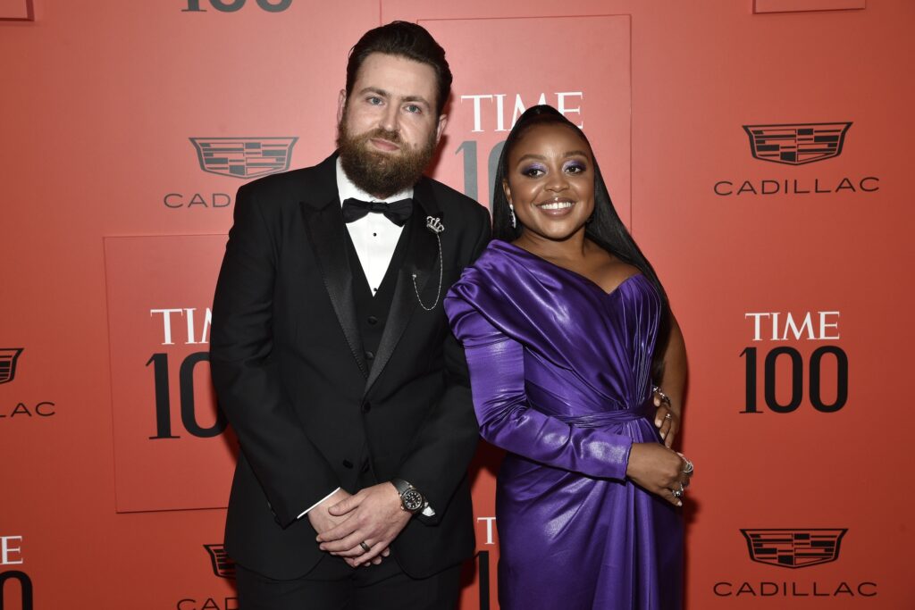 People Quinta Brunson Quinta Brunson and Kevin Jay Anik pose for a photo on the red carpet at a gala event