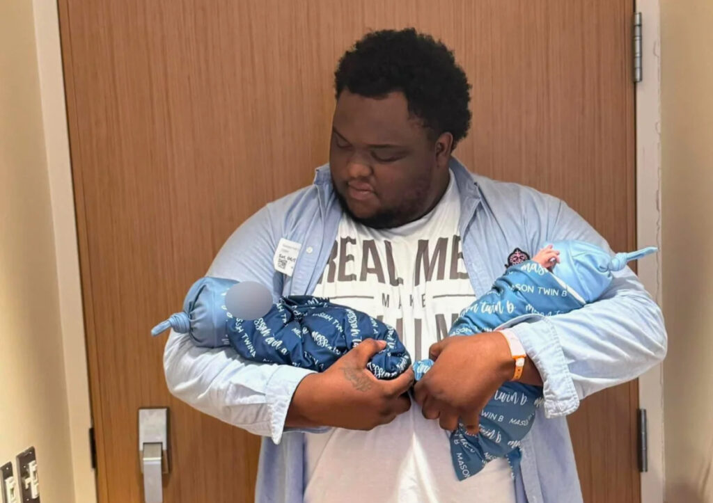 Stanton-Cornish-Bell-1-new Stanton Cornish-Bell holds his newborn twin sons