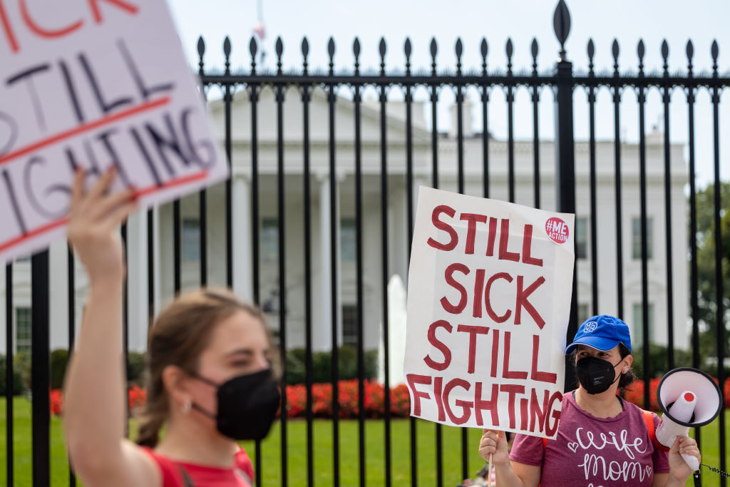 ME and Covid-19 WH Protest protesters in front of the White House