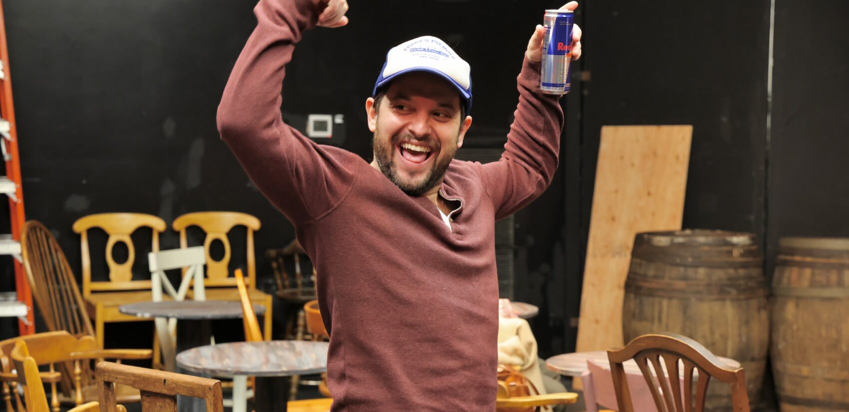 Director Mike Sokolowski dances