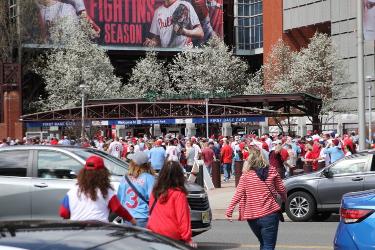 Fans entering the stadium