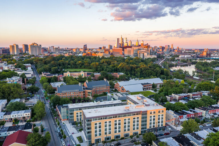 aerial view of St. Joe's