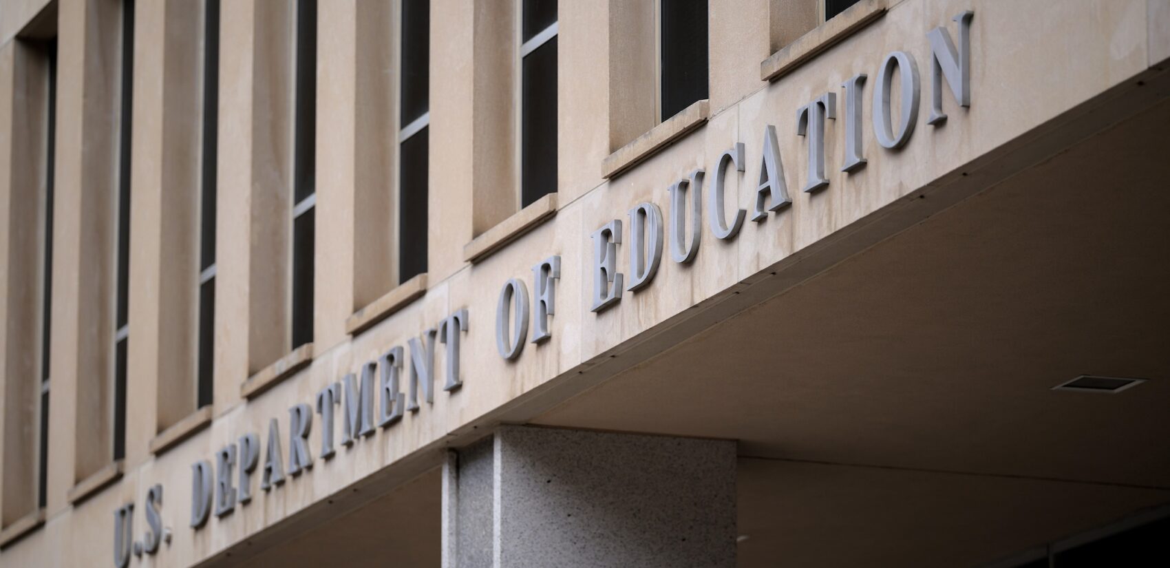 The exterior of the headquarters for the Dept. of Education