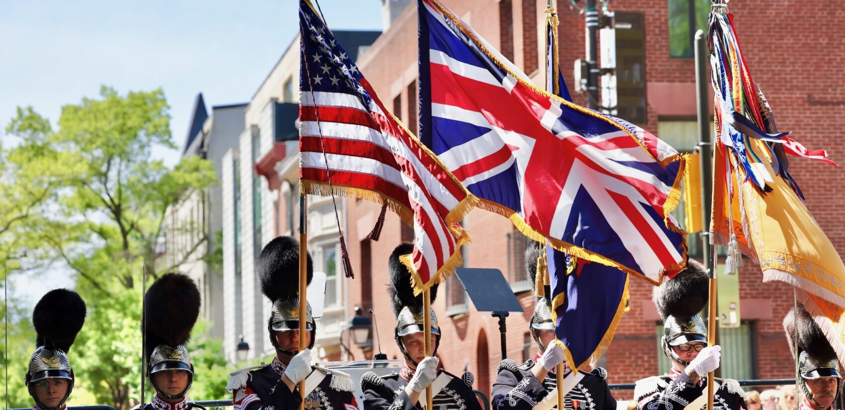 First Troop Philadelphia City Cavalry Honor Guard at the Prince Edward event in Philadelphia