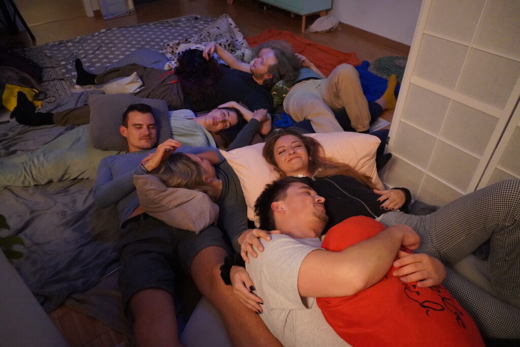 The MUSH The MUSH, an organization in Berlin, Germany, organizes cuddle parties to combat a lack of touch in people's lives. (Charlie Garcia/ For WHYY)