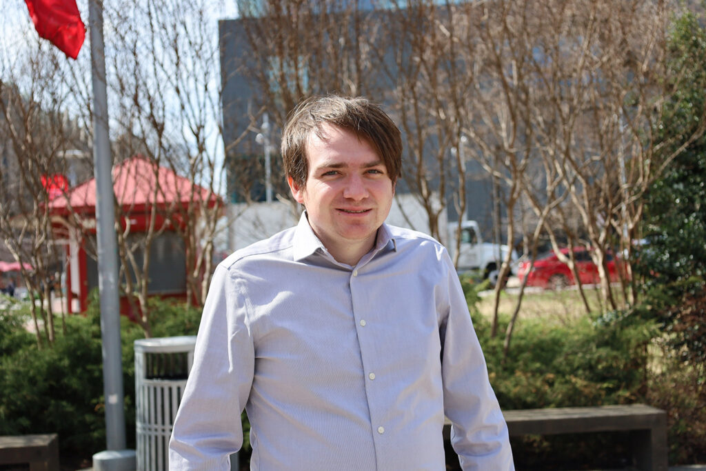 Luke Tomczuk 2 copy Luke Tomczuk, a member of a research team at Temple University