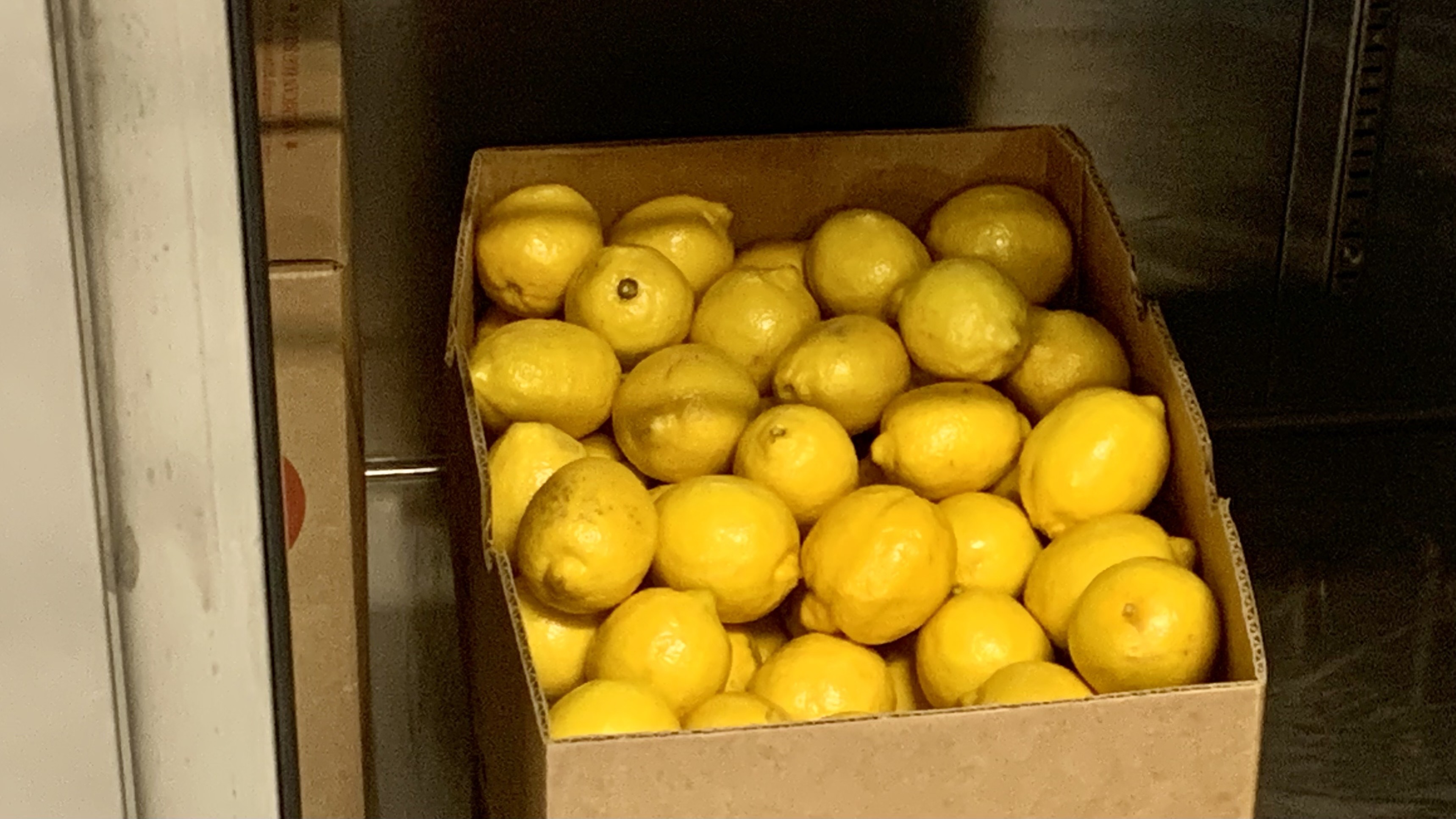 a box of lemons