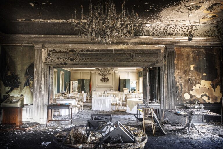 inside the burned home of Josh Shapiro