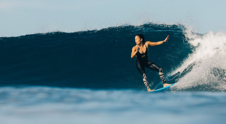 Bonnie Tsui is a journalist, best-selling author, swimmer and a surfer. Her new book is “On Muscle: The Stuff That Moves Us and Why it Matters.” (Image courtesy of Bonnie Tsui)
