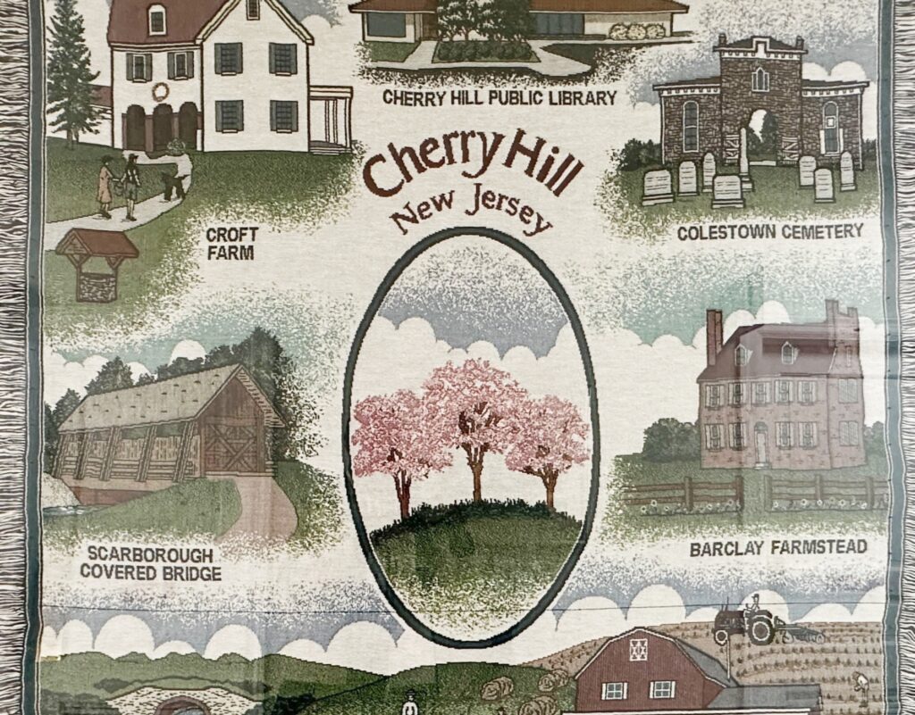 cherry-hill-new-jersey-file a blanket with sumbols of Cherry Hill New Jersey