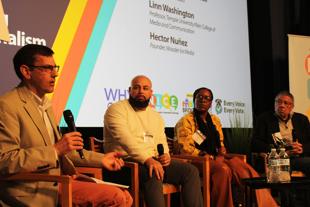 civic-dialogue-summit-5 From left to right, Gene Sonn, Hector Nuñez, Tamara