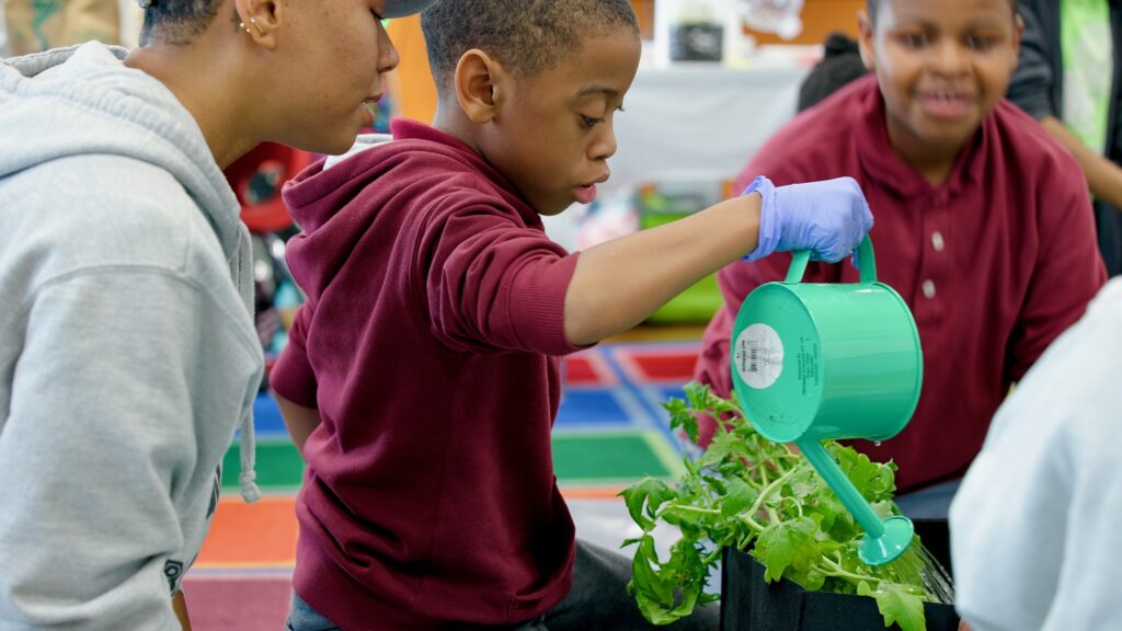 Pamia Coleman (left), co-founder of Black Girls with Green Thumbs