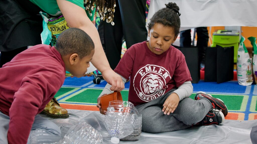 Students at Emlen Elementary School
