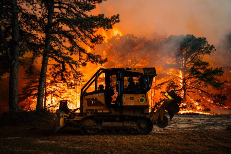 The Jones Road wildfire burns in Ocean County, New Jersey