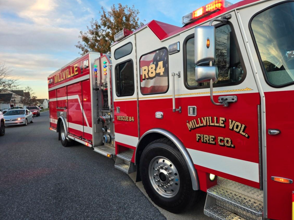 millville-volunteer-fire-department-delaware-041725 A Millville fire truck is seen in a file photo.