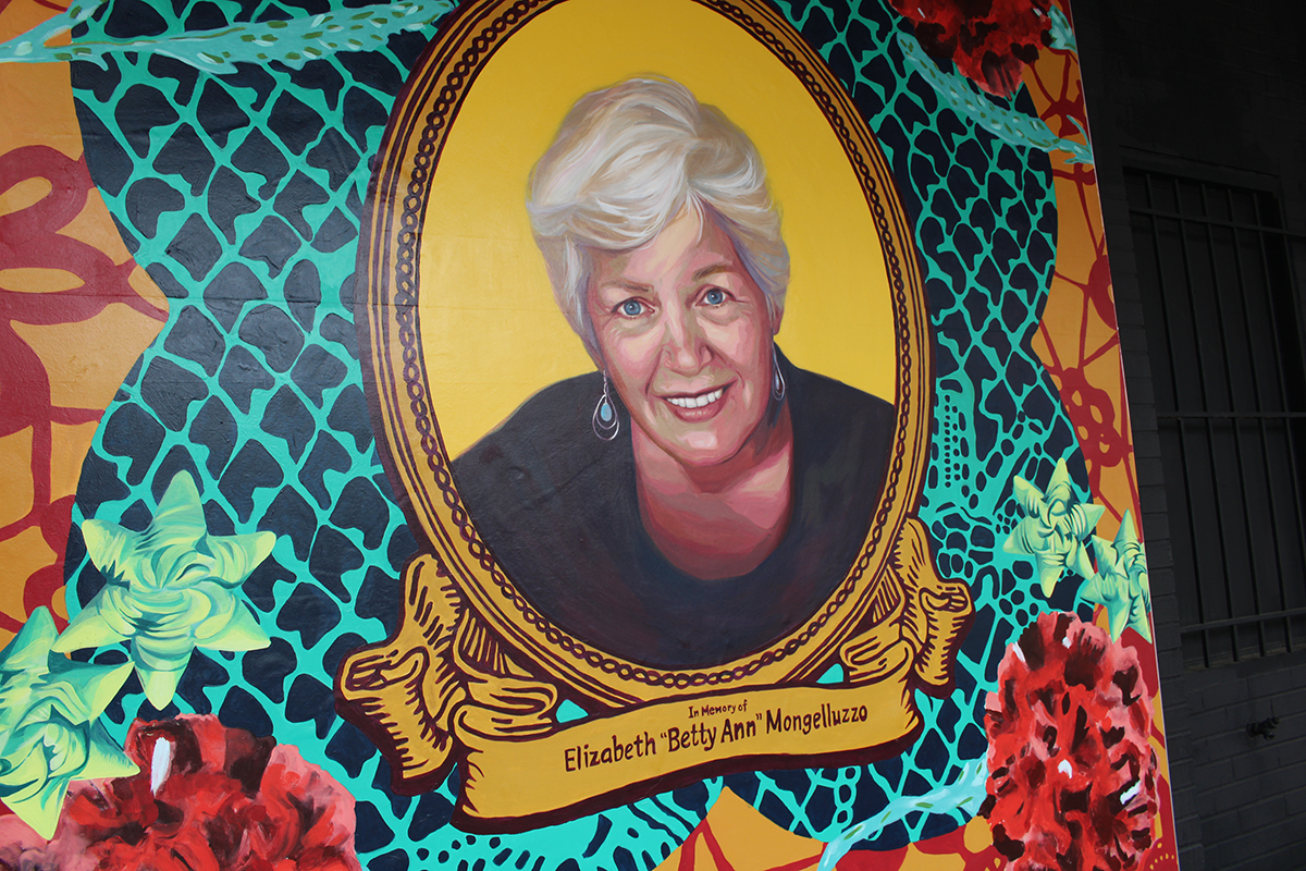A mural of Elizabeth 