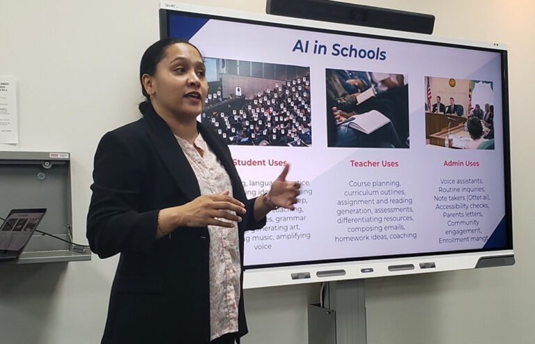 Betty Chandy teaching