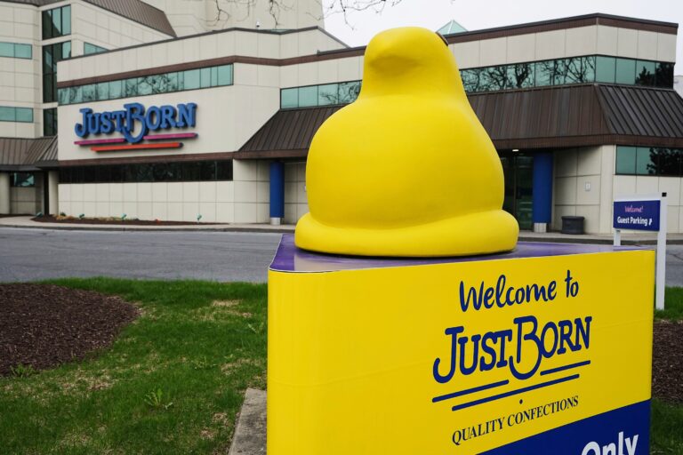 outside the Just Born factory