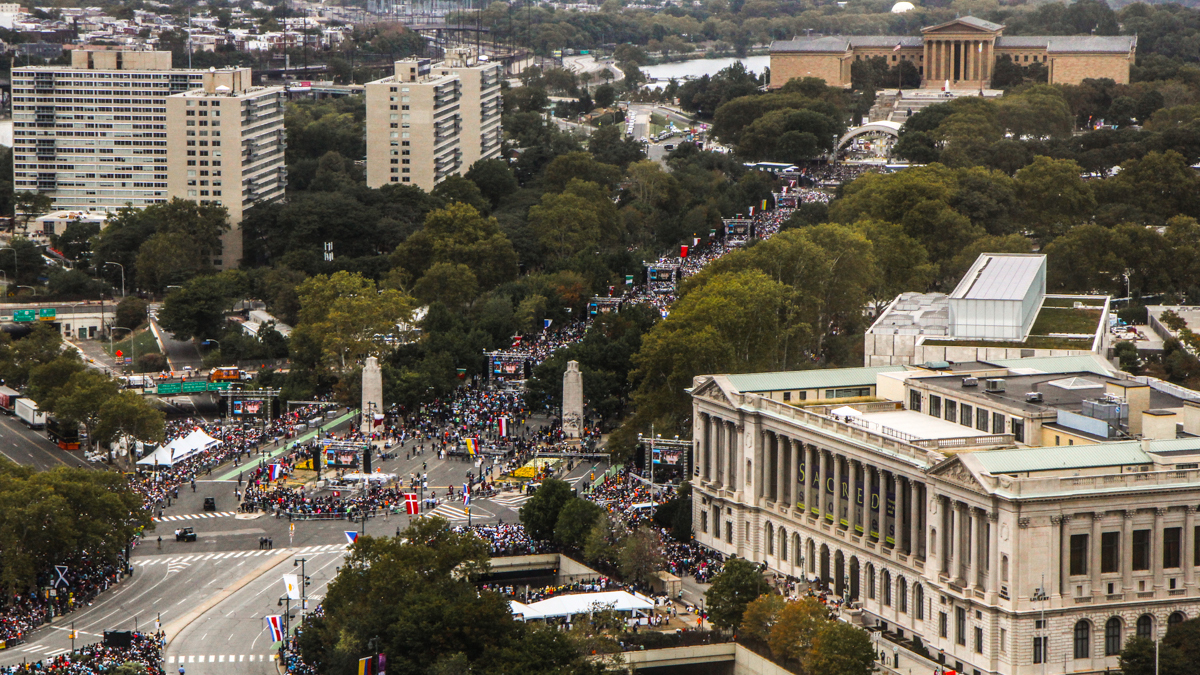 aerial view of the Parkway