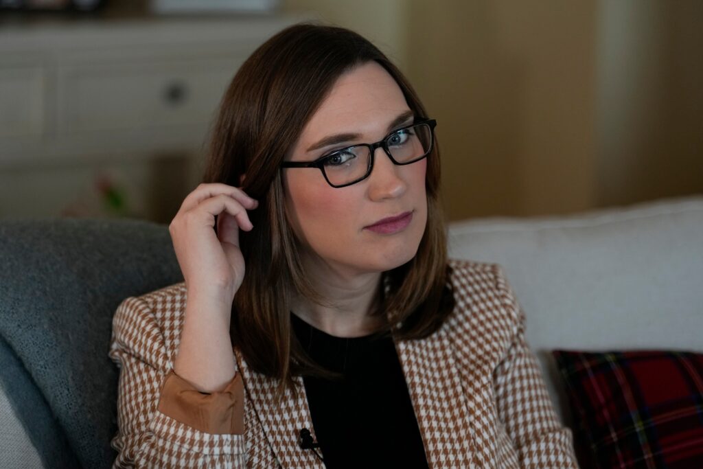 Sarah McBride at her home in Wilmington