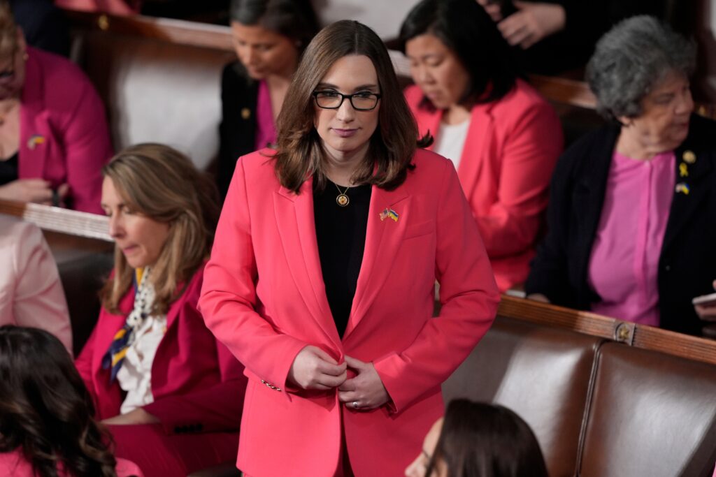 sarah-mcbride-2025-03-04-ap Sarah McBride in the House Chamber