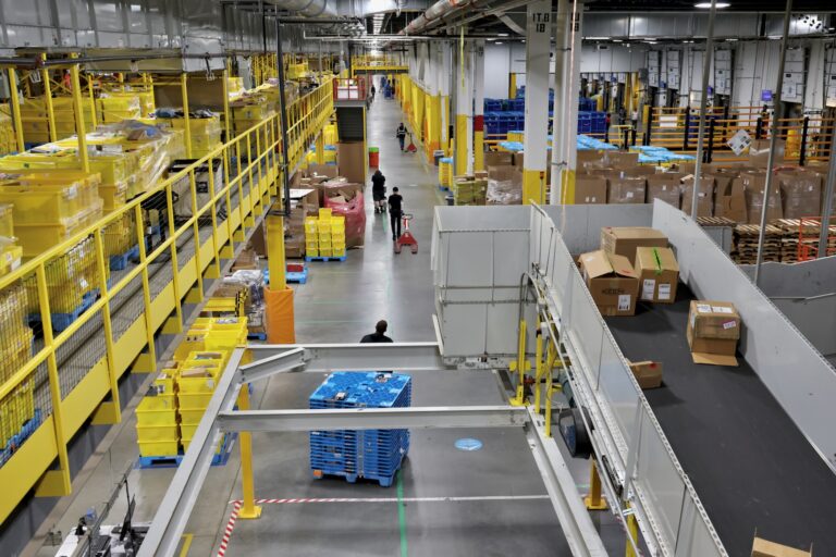 Inside the warehouse