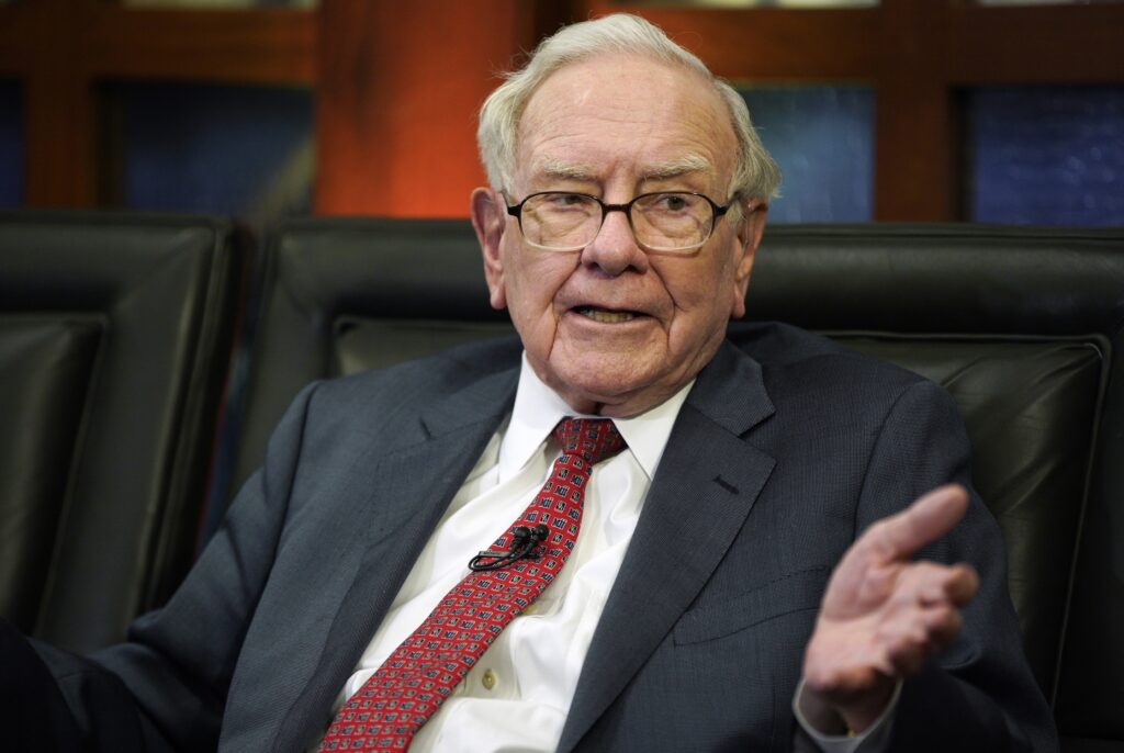 Berkshire Hathaway Chairman and CEO Warren Buffett speaks during an interview (AP Photo/Nati Harnik, File)