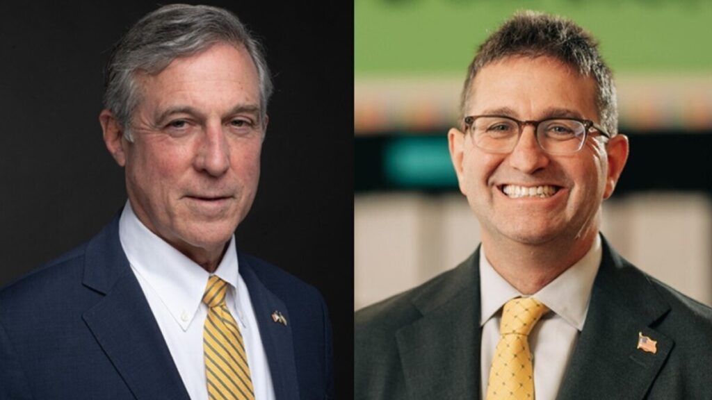 Side by side headshots of John Carney and Matt Meyer