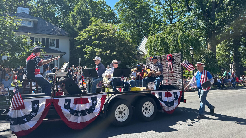 Musical bands played patriotic tunes during the Doylestown Memorial Day parade.
