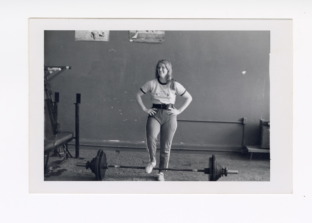 Jan Todd at Powerbuilder’s Gym in Macon, Georgia, ca. 1975 (Collection of Jan Todd)