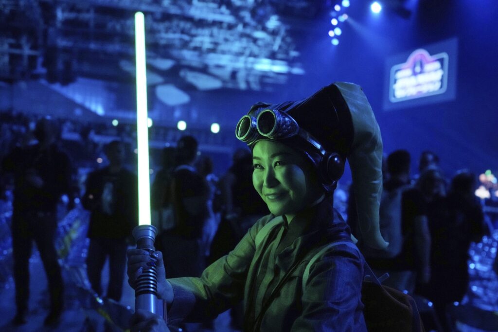 Star Wars Day A Star Wars fan poses for a photo during a fan convention called the Star Wars Celebration (AP Photo/Hiro Komae, File)