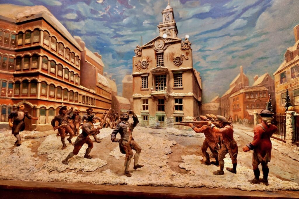 2025 05 01-e lee-winterthur-the africamerican picture gallery almost unknown diorama A diorama depicting the death of Crispus Attucks at exhibit