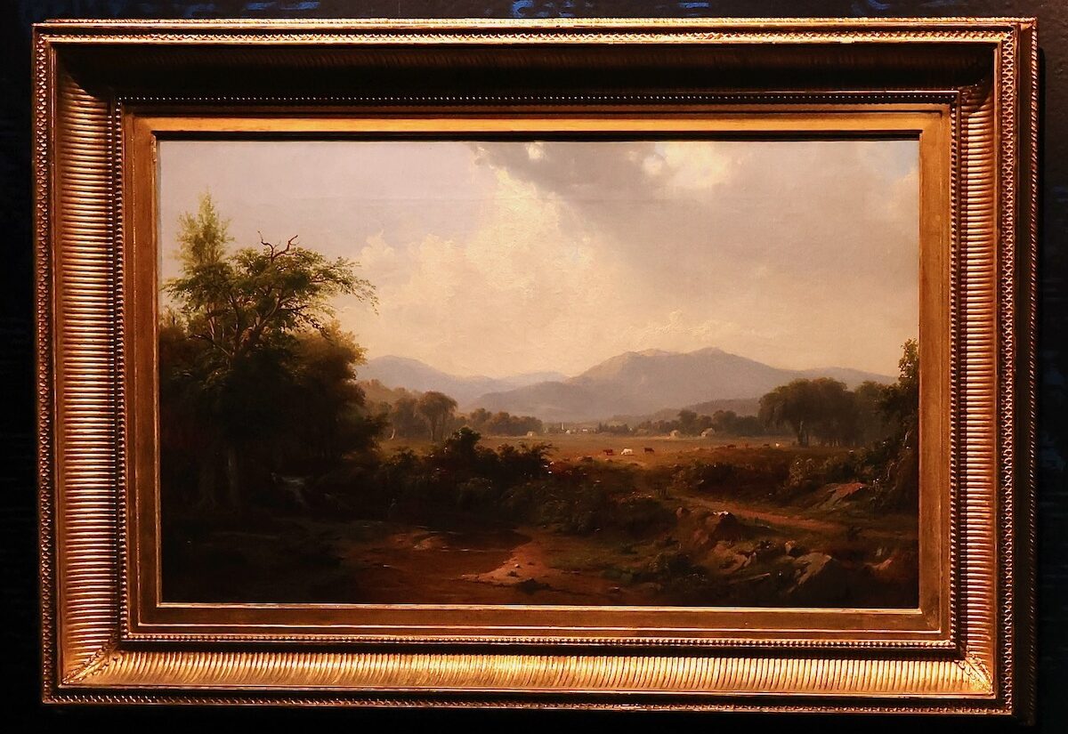 A landscape of the Smoky Mountains in Tennessee on display at art exhibit