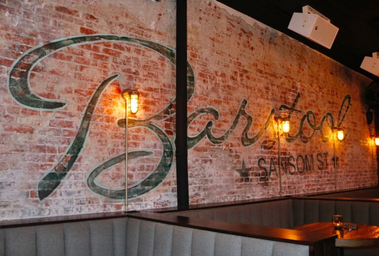 Inside Barstool Sansom Street bar in Philadelphia