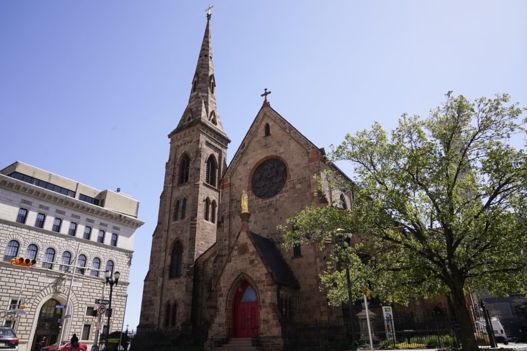 US Clergy Abuse New Jersey The exterior of the church is seen