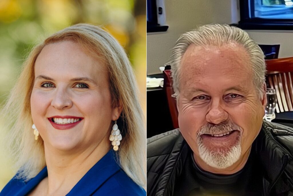 deuso-bryant-downingtown-mayor-2025-05-20-2 Side by side photos of Richard Bryant and Erica Deuso