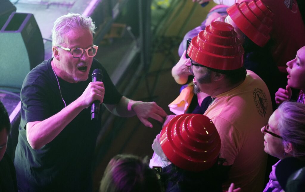 Devo performing live